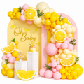 Lemon Theme Balloon Garland Kit for Birthday Parties